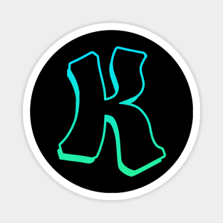 Letter K - Outline Magnet